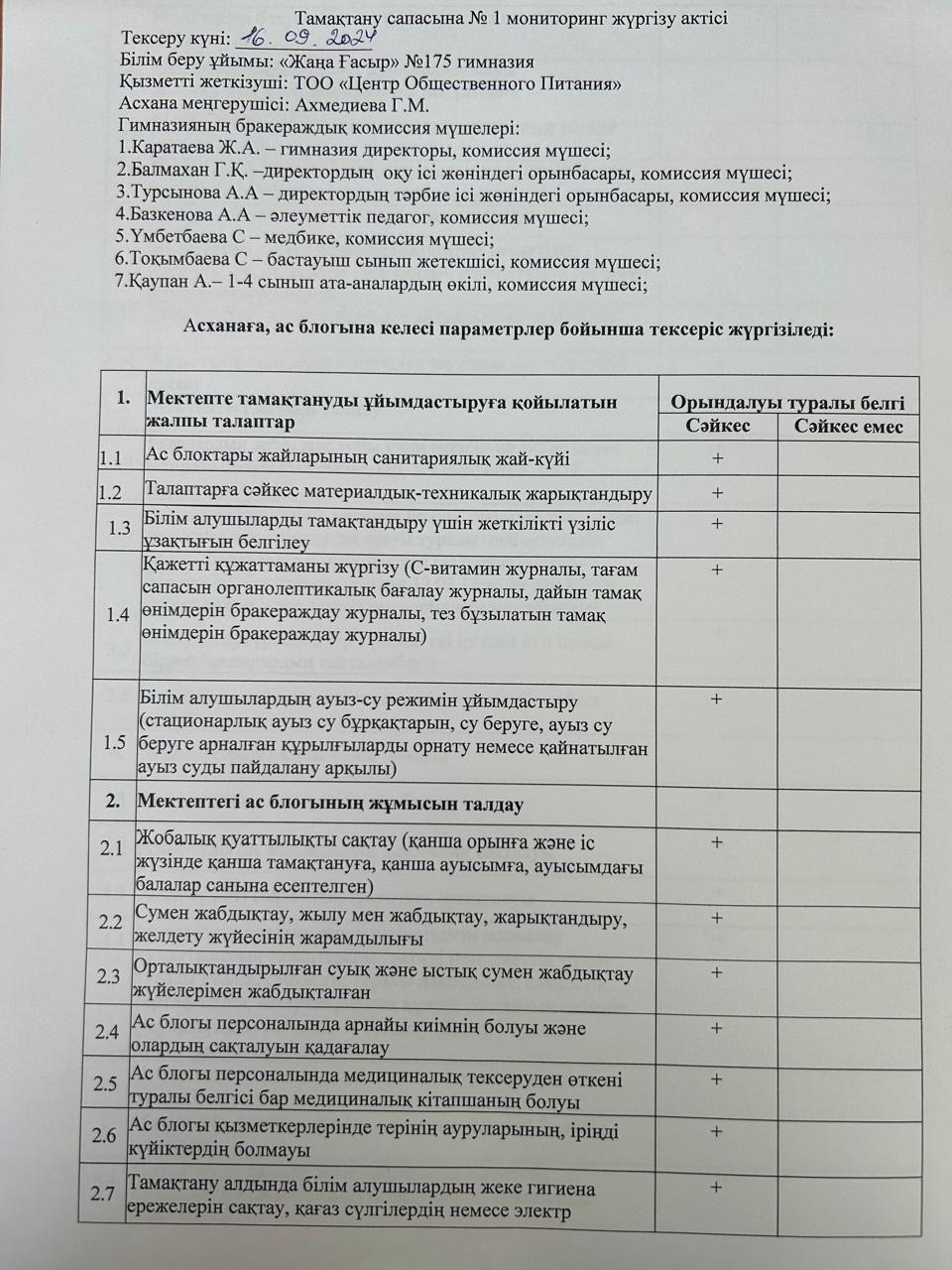 АКТ қыркүйек айы 1/2